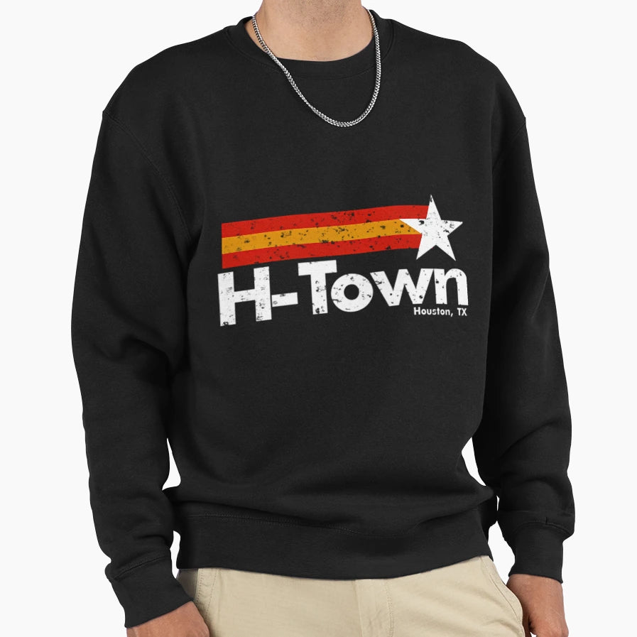 H Town Houston Texas 1 Sweatshirt - Streetwear Style for Adults - T-Shirt, Sweatshirt, Hoodie