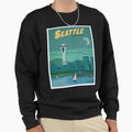 Seattle Washington Sweatshirt - Custom Art Print Unisex - T-Shirt, Sweatshirt, Hoodie