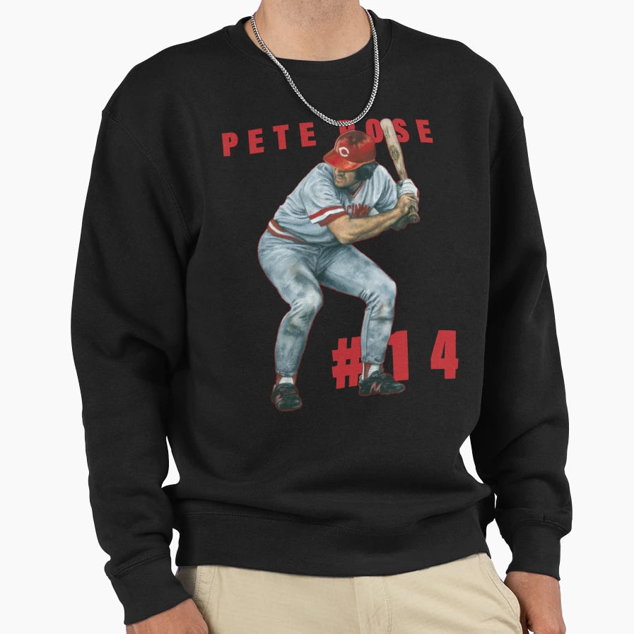 Pete Number 14 Our Heart Pete Rose Sweatshirt - Graphic Print Unisex - T-Shirt, Sweatshirt, Hoodie