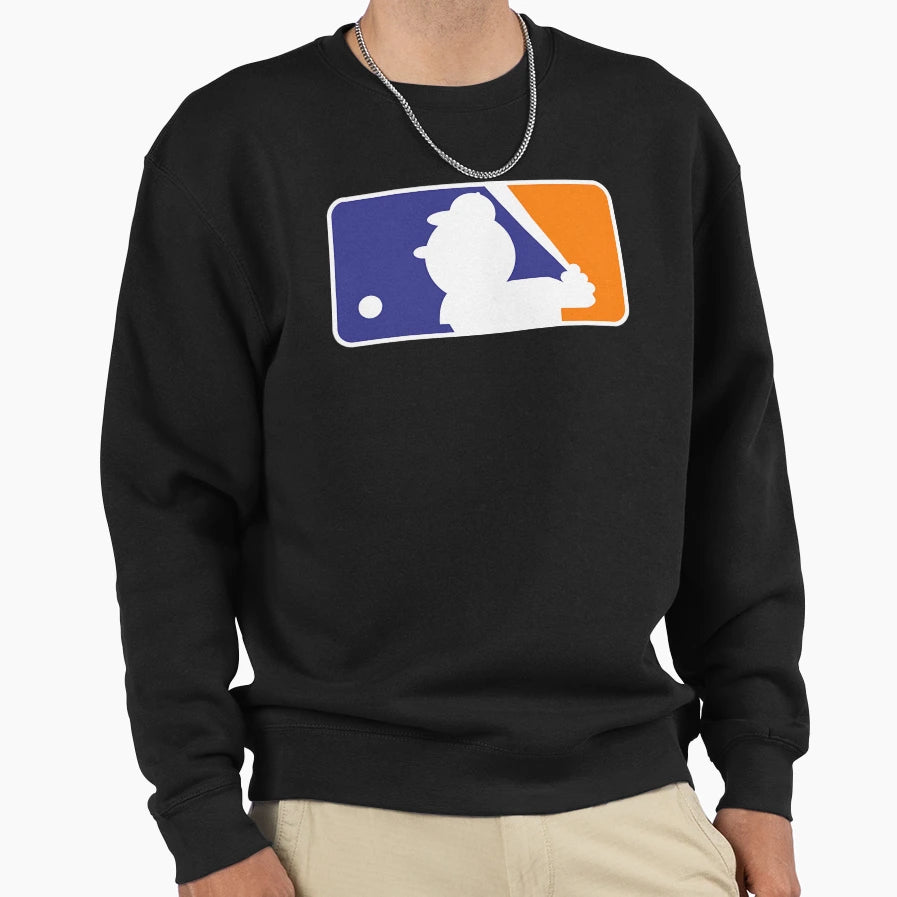 Mr Met Baseball League Logo Sweatshirt - Trendy Graphic Unisex - T-Shirt, Sweatshirt, Hoodie