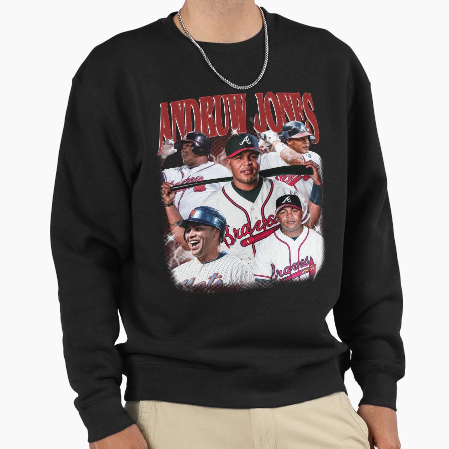 Andruw Jones Sweatshirt - Casual Everyday Wear Men Women - T-Shirt, Sweatshirt, Hoodie