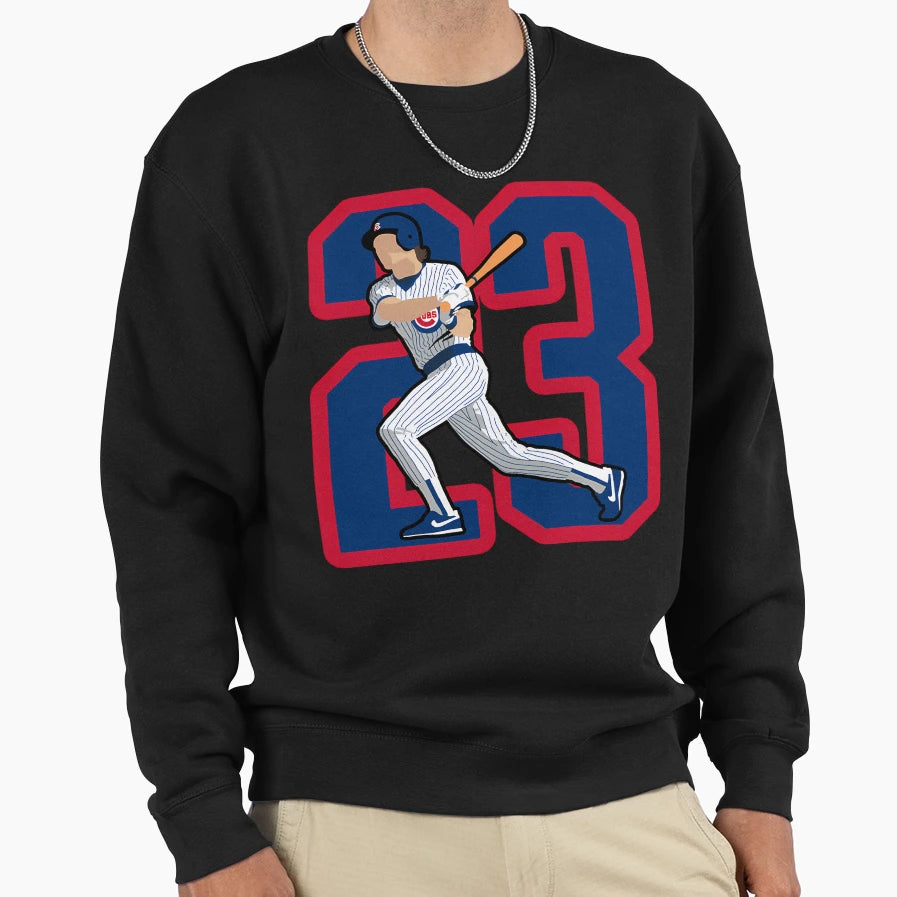 Ryne Sandberg 23 Sweatshirt - Custom Art Print Men Women - T-Shirt, Sweatshirt, Hoodie