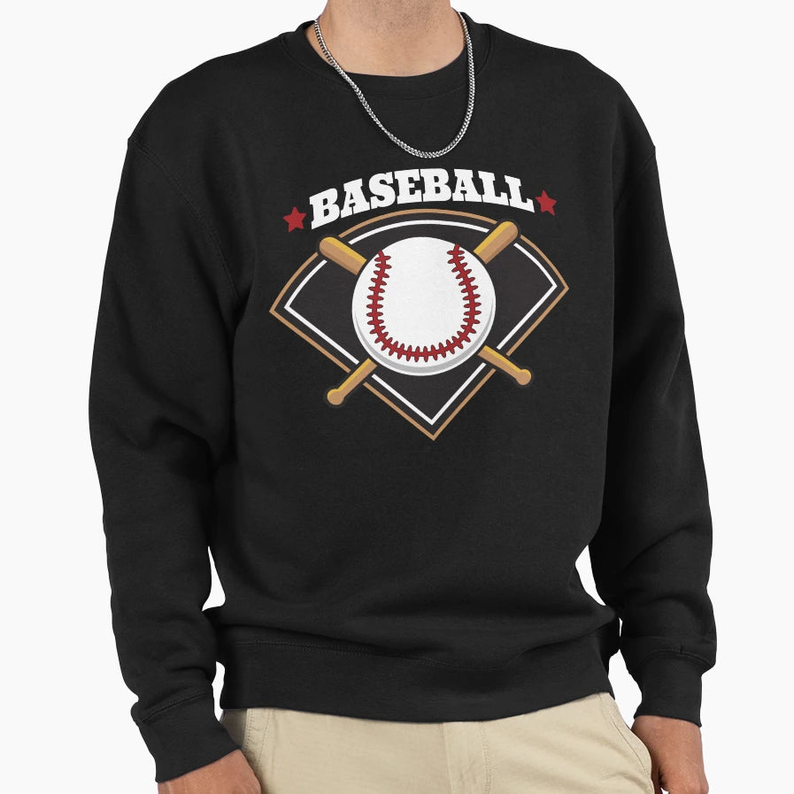 Baseball Sweatshirt - Fun Novelty Design for Adults - T-Shirt, Sweatshirt, Hoodie