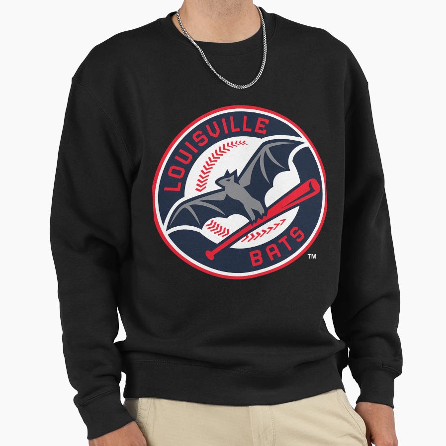 Louisville Bats Logo Sweatshirt - Novelty Apparel for Adults - T-Shirt, Sweatshirt, Hoodie