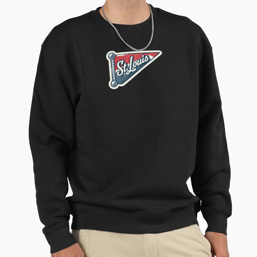 St Louis Pennant Flag Sweatshirt - Graphic Print Men Women - T-Shirt, Sweatshirt, Hoodie
