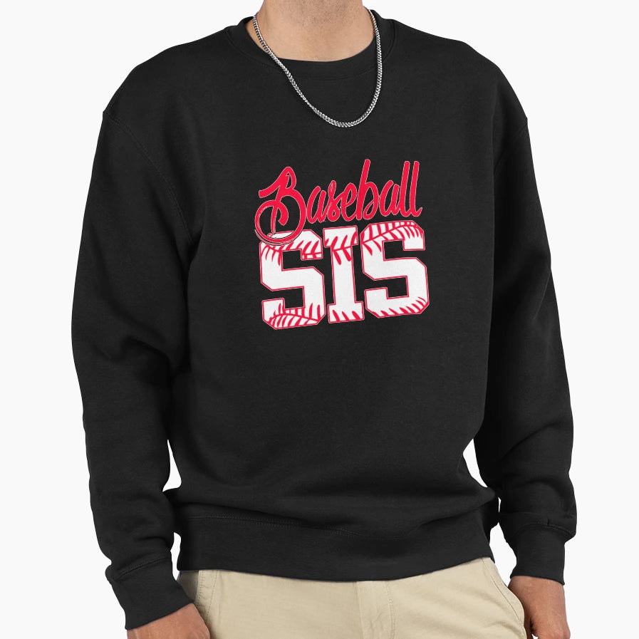 Baseball Sister Sweatshirt - Custom Art Print for Adults - T-Shirt, Sweatshirt, Hoodie