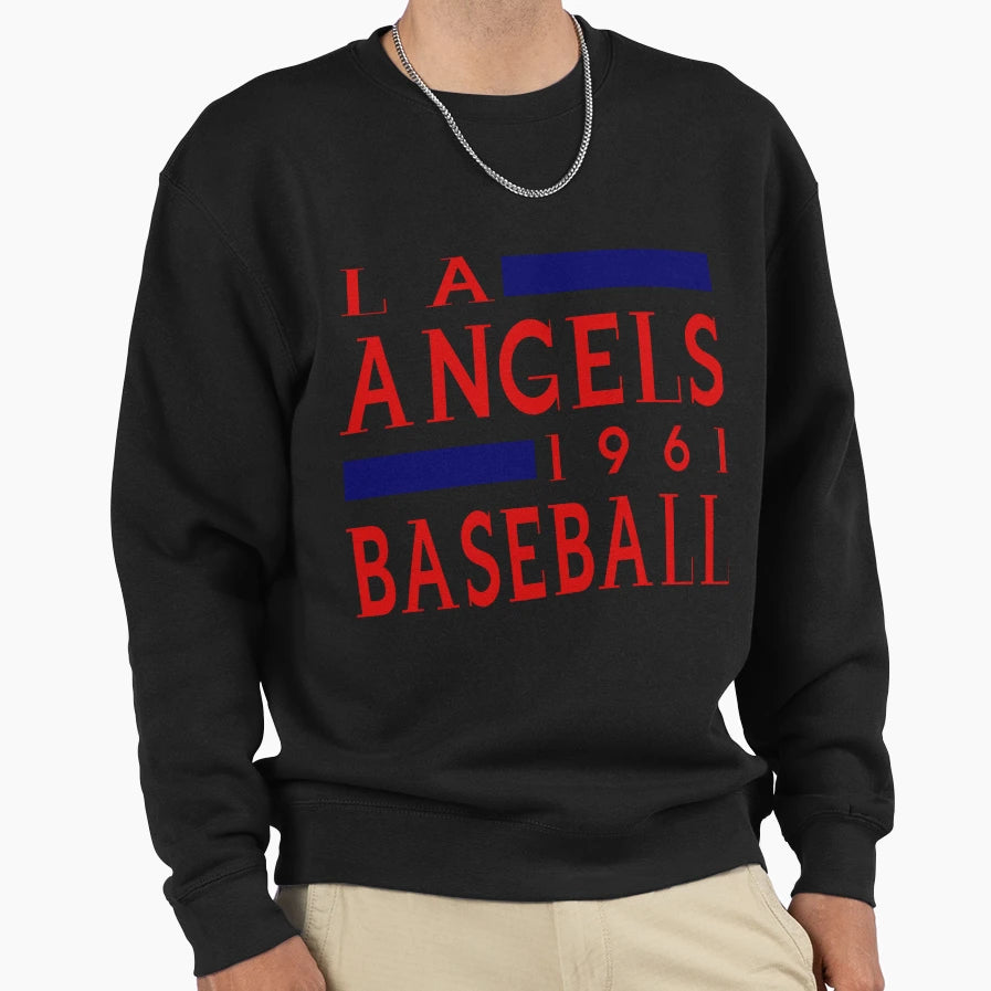 La Angels Baseball Sweatshirt - Trendy Graphic Unisex - T-Shirt, Sweatshirt, Hoodie