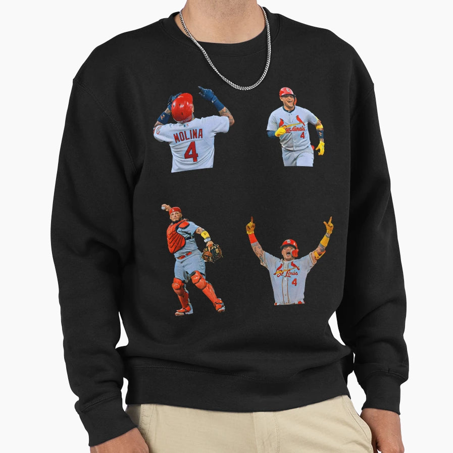 Yadier Molina Hi Def Paint Effect T-Shirt - Aesthetic Graphic for Adults - T-Shirt, Sweatshirt, Hoodie