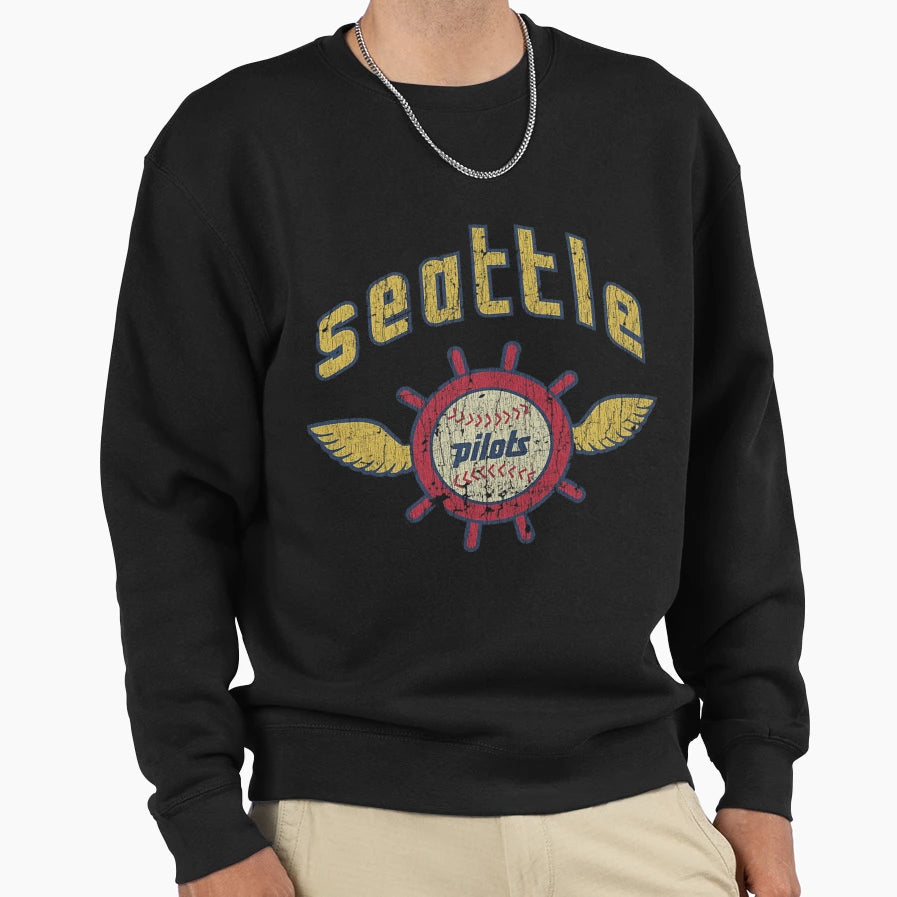 Seattle Pilots Baseball T-Shirt - Graphic Print Unisex - T-Shirt, Sweatshirt, Hoodie