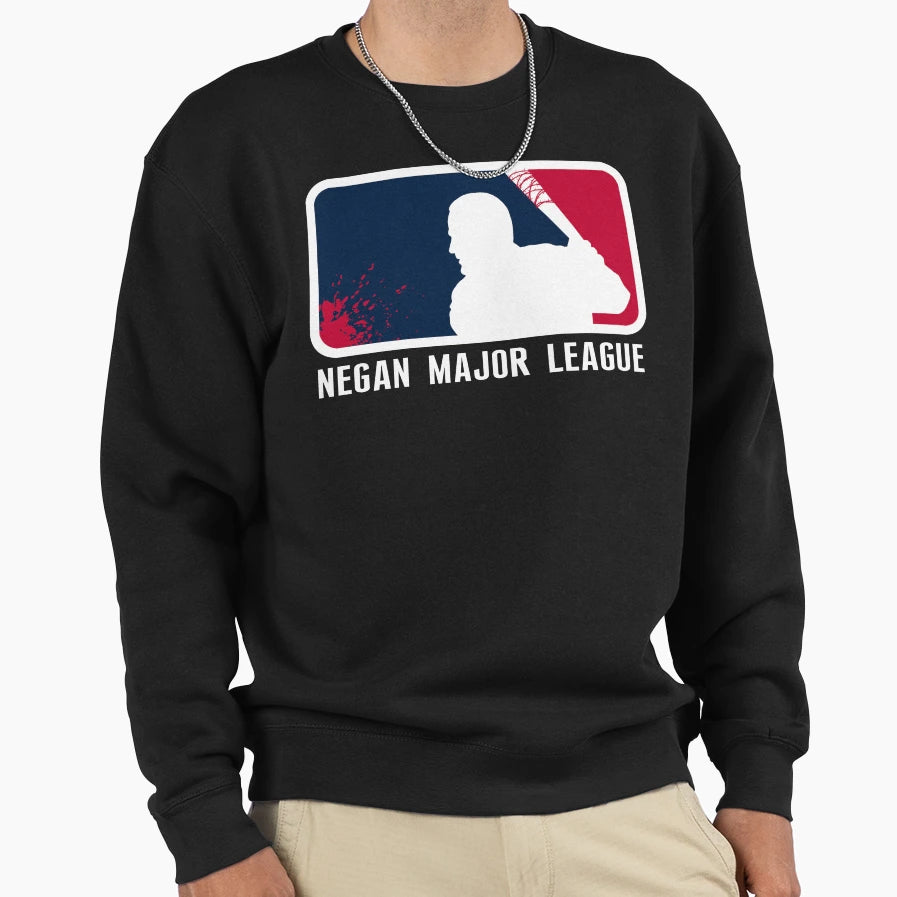 Negan Major League Sweatshirt - Graphic Print Men Women - T-Shirt, Sweatshirt, Hoodie