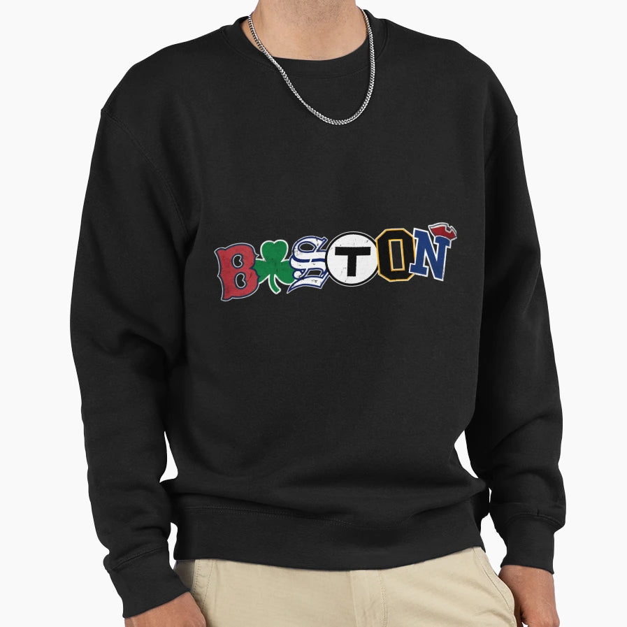 Boston Sports Fan City Pride Sweatshirt - Casual Everyday Wear for Adults - T-Shirt, Sweatshirt, Hoodie