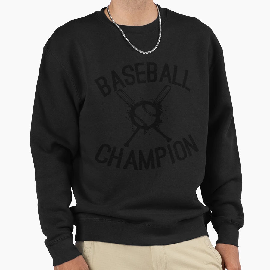 Baseball Champion Sweatshirt - Trendy Graphic Unisex - T-Shirt, Sweatshirt, Hoodie