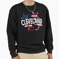 Cleveland Fourth July Sweatshirt - Minimalist Print Men Women - T-Shirt, Sweatshirt, Hoodie
