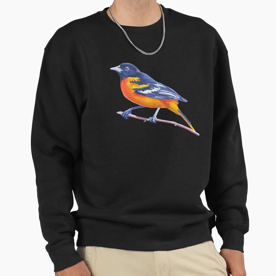 Baltimore Oriole Bird Painting No Sweatshirt - Novelty Apparel Unisex - T-Shirt, Sweatshirt, Hoodie