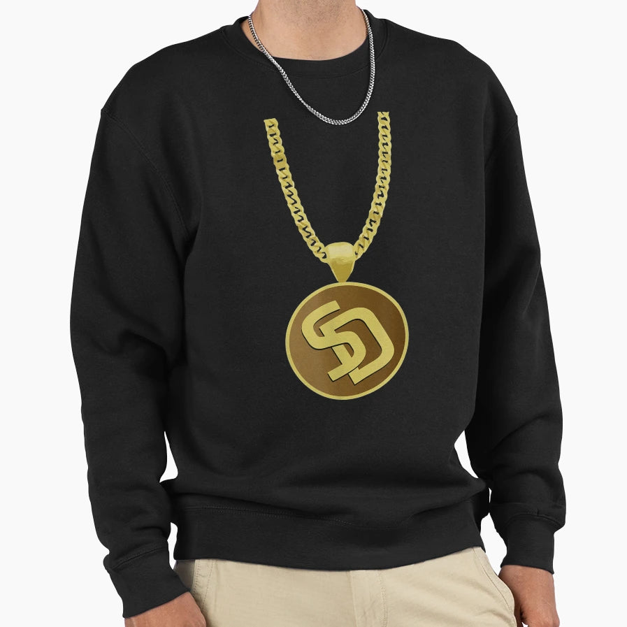 Swag Chain San Diego Baseball Sweatshirt - Casual Everyday Wear Unisex - T-Shirt, Sweatshirt, Hoodie