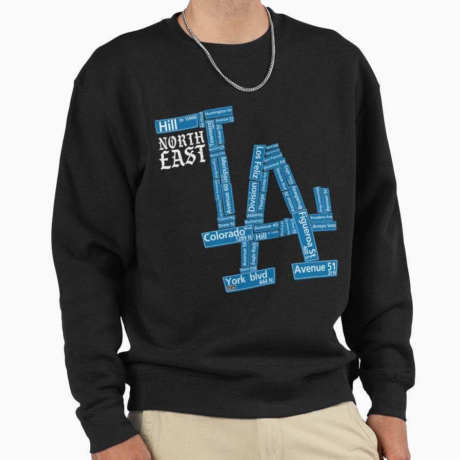North East La T-Shirt - Streetwear Style for Adults - T-Shirt, Sweatshirt, Hoodie