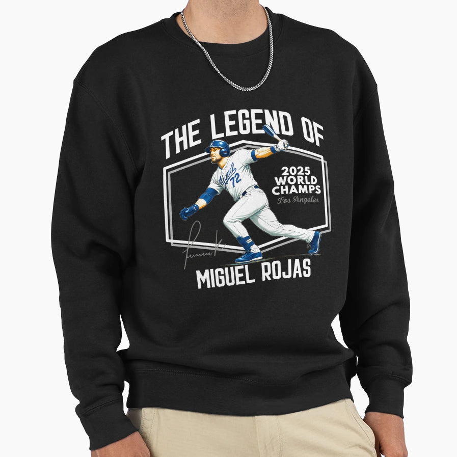 Miguel Rojas Legend Miggy Ro Los Angeles Sweatshirt - Graphic Print Unisex - T-Shirt, Sweatshirt, Hoodie