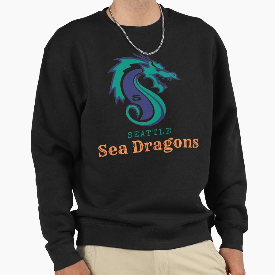 Seattle Sea Dragons S And S Football Sweatshirt - Graphic Print Men Women - T-Shirt, Sweatshirt, Hoodie
