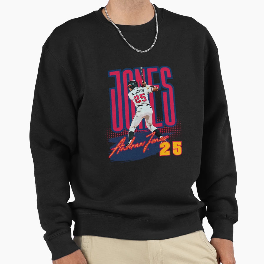 Andruw Jones Baseball Art Iconic Sweatshirt - Graphic Print Men Women - T-Shirt, Sweatshirt, Hoodie