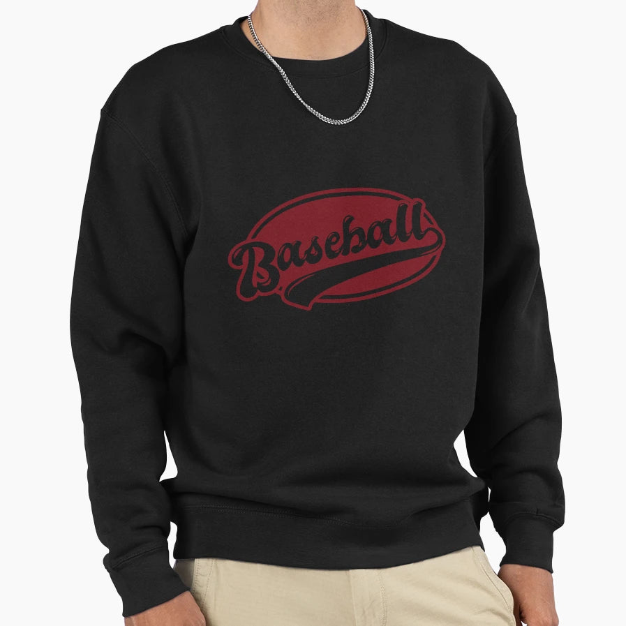 Baseball Badge Sweatshirt - Fun Novelty Design Men Women - T-Shirt, Sweatshirt, Hoodie