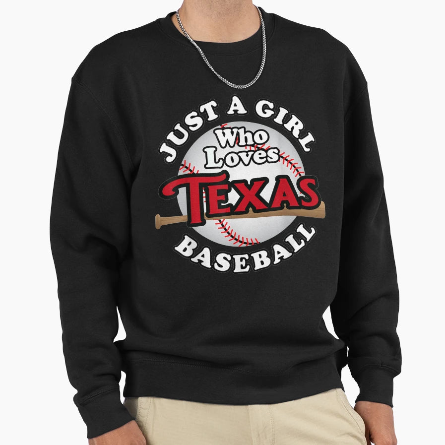 Texas Ball Just Who Loves Texas Sweatshirt - Streetwear Style for Adults - T-Shirt, Sweatshirt, Hoodie