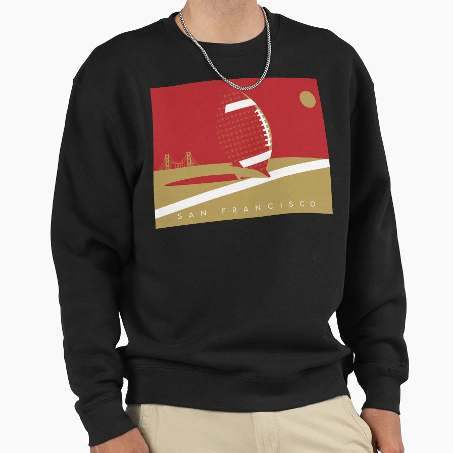 San Francisco Nfl Fan Art Sweatshirt - Fun Novelty Design Unisex - T-Shirt, Sweatshirt, Hoodie