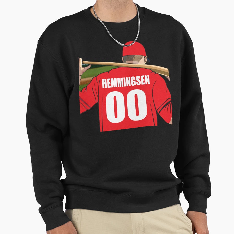 Hemmingsen Baseball Sweatshirt - Trendy Graphic for Adults - T-Shirt, Sweatshirt, Hoodie