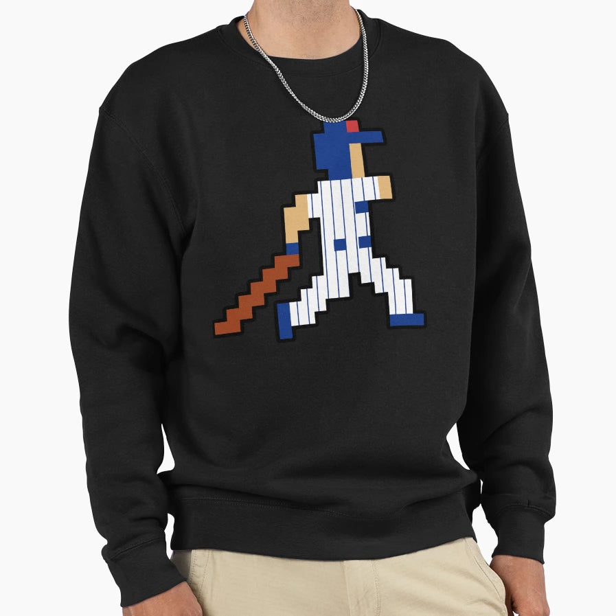 8 Bit Chicago Pixel Baseball Sweatshirt - Aesthetic Graphic Men Women - T-Shirt, Sweatshirt, Hoodie