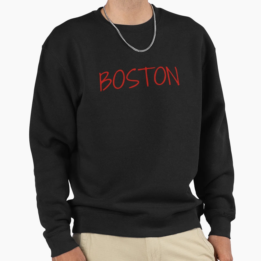I Love Boston Sweatshirt - Casual Everyday Wear for Adults - T-Shirt, Sweatshirt, Hoodie