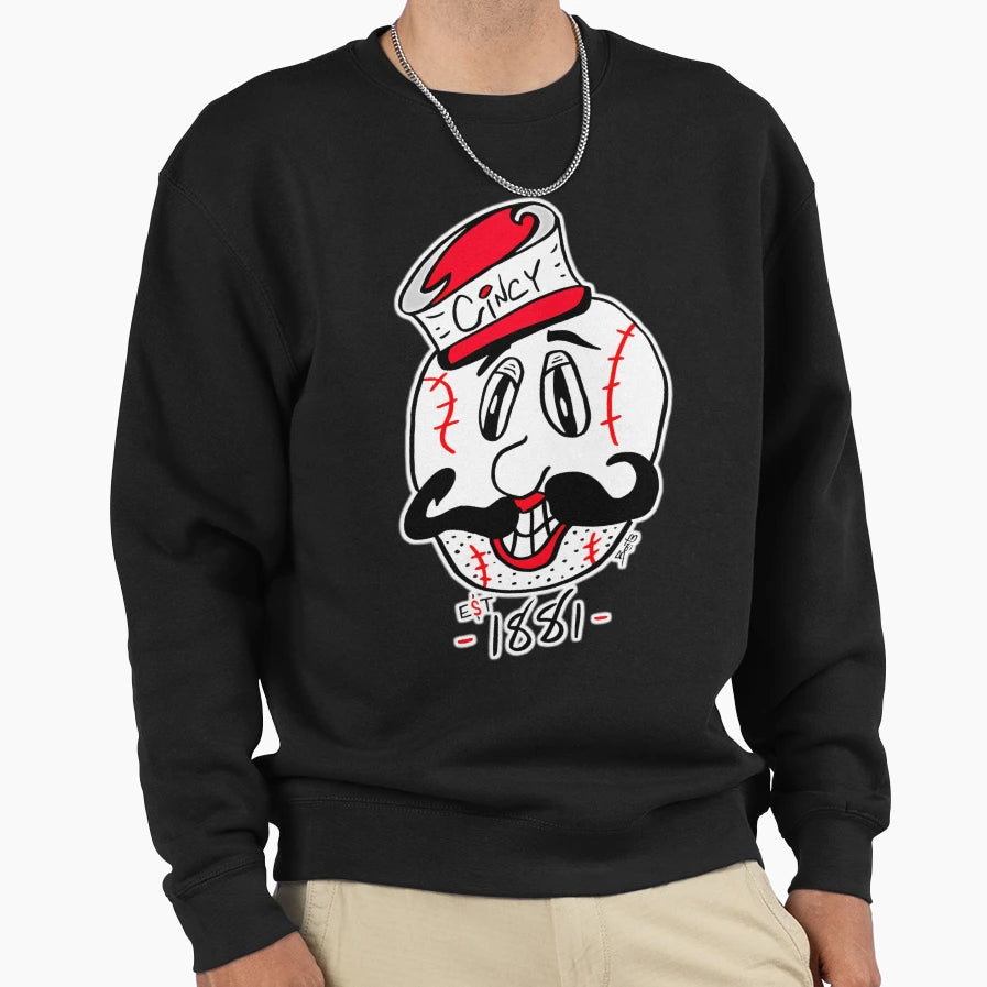 Mr Red Cincy Sweatshirt - Unique Graphic Men Women - T-Shirt, Sweatshirt, Hoodie