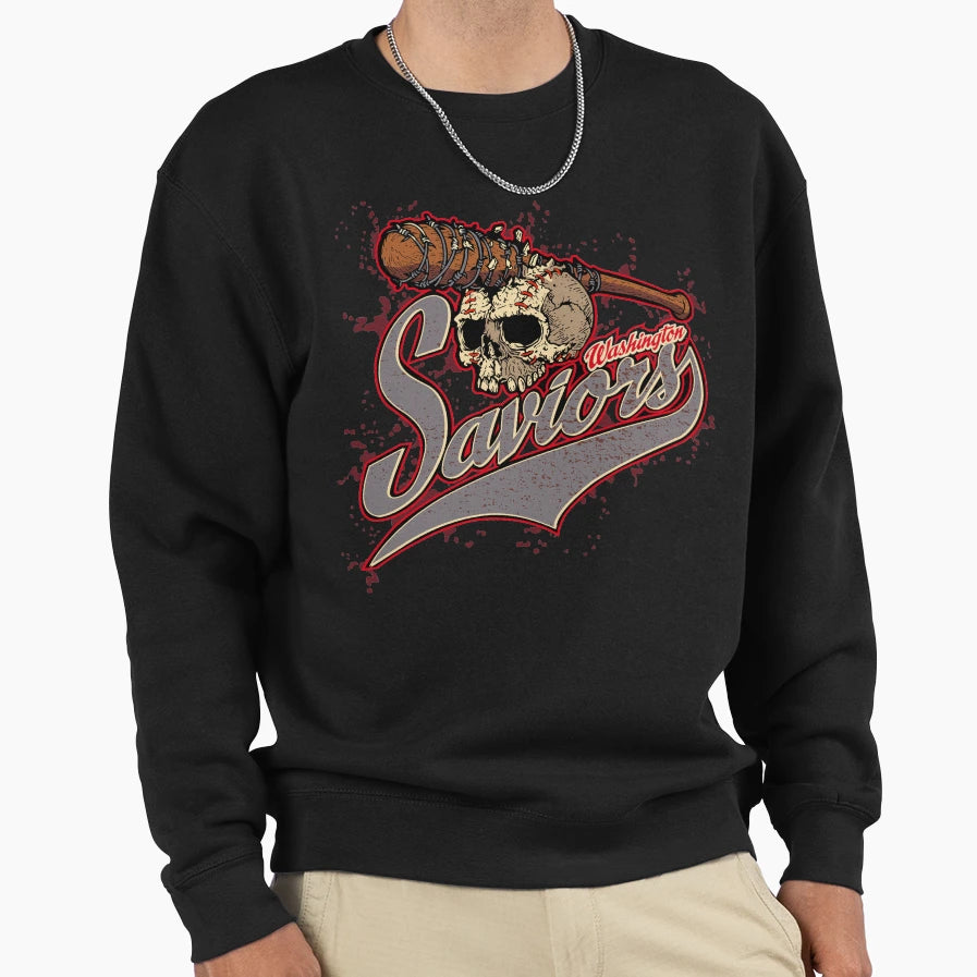 Washington Saviors Negan Lucille T-Shirt - Aesthetic Graphic Unisex - T-Shirt, Sweatshirt, Hoodie