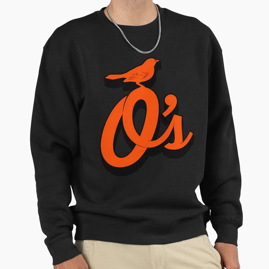 Orioles Drop Shadow Sweatshirt - Aesthetic Graphic for Adults - T-Shirt, Sweatshirt, Hoodie