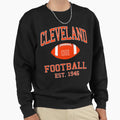 Cleveland Football Sweatshirt - Custom Art Print for Adults - T-Shirt, Sweatshirt, Hoodie
