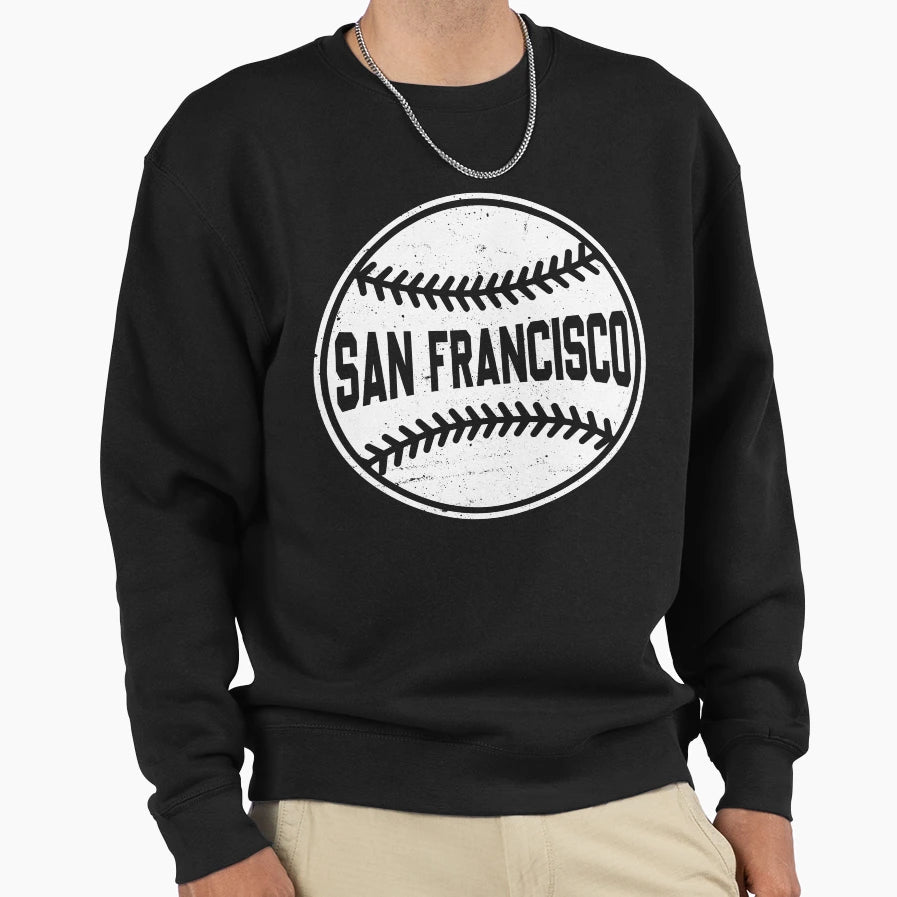 San Francisco City Baseball Lover Sweatshirt - Trendy Graphic for Adults - T-Shirt, Sweatshirt, Hoodie