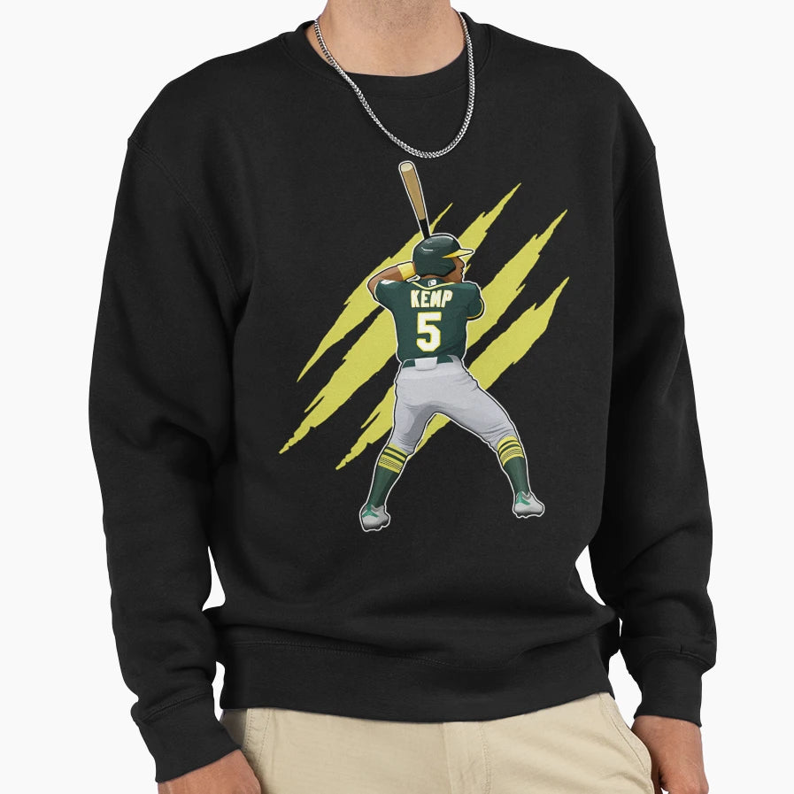 Tony Kemp Ready Bats 5 Claw Sweatshirt - Unique Graphic for Adults - T-Shirt, Sweatshirt, Hoodie