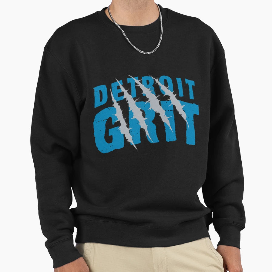 Detroit Grit Claw Mark Scratch Sweatshirt - Custom Art Print Men Women - T-Shirt, Sweatshirt, Hoodie