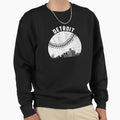 Detroit Skyline Baseball Fan Michigan Sweatshirt - Novelty Apparel Unisex - T-Shirt, Sweatshirt, Hoodie