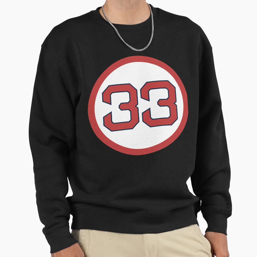 Jason Varitek 33 Jersey Number Sweatshirt - Casual Everyday Wear Men Women - T-Shirt, Sweatshirt, Hoodie