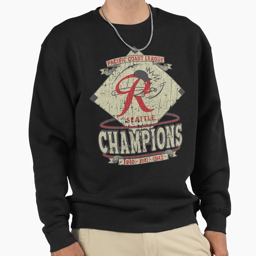 Seattle Rainiers Sweatshirt - Minimalist Print for Adults - T-Shirt, Sweatshirt, Hoodie