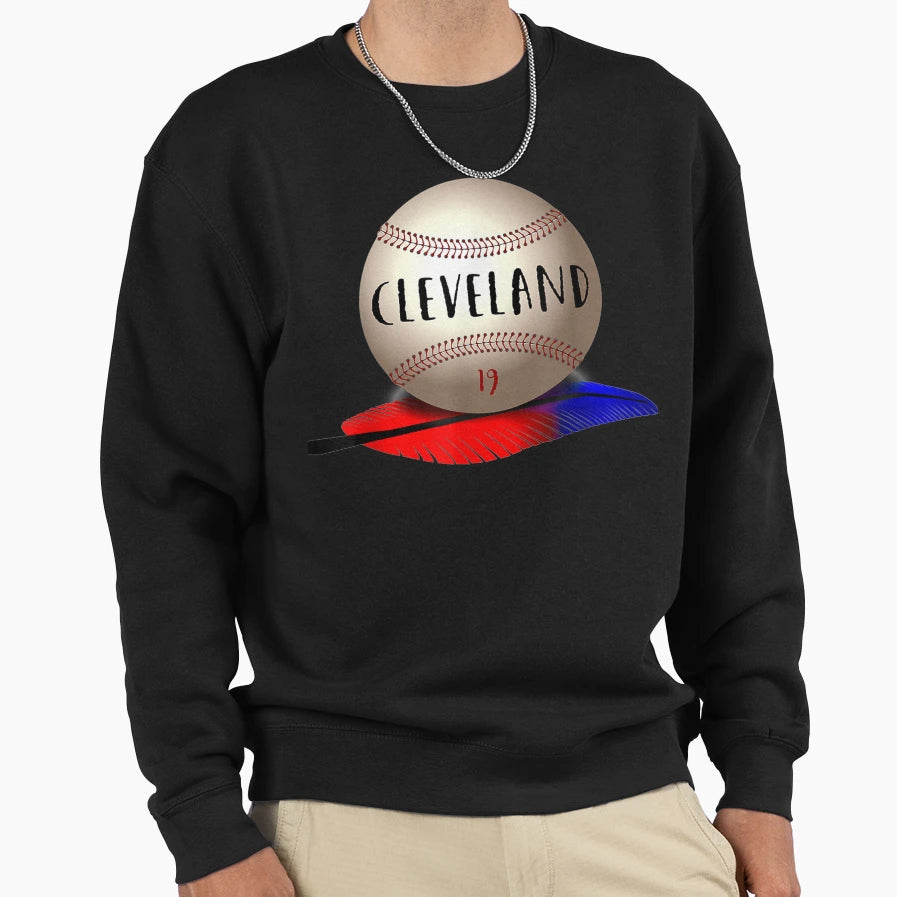 Cleveland Hometown Indian Tribe Baseball T-Shirt - Novelty Apparel Unisex - T-Shirt, Sweatshirt, Hoodie