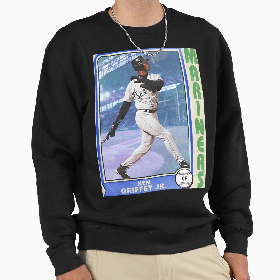 Ken Griffey Jr Trading Card Sweatshirt - Unique Graphic Men Women - T-Shirt, Sweatshirt, Hoodie