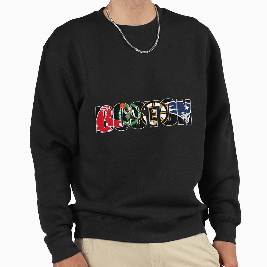 Boston Sports Sweatshirt - Casual Everyday Wear for Adults - T-Shirt, Sweatshirt, Hoodie