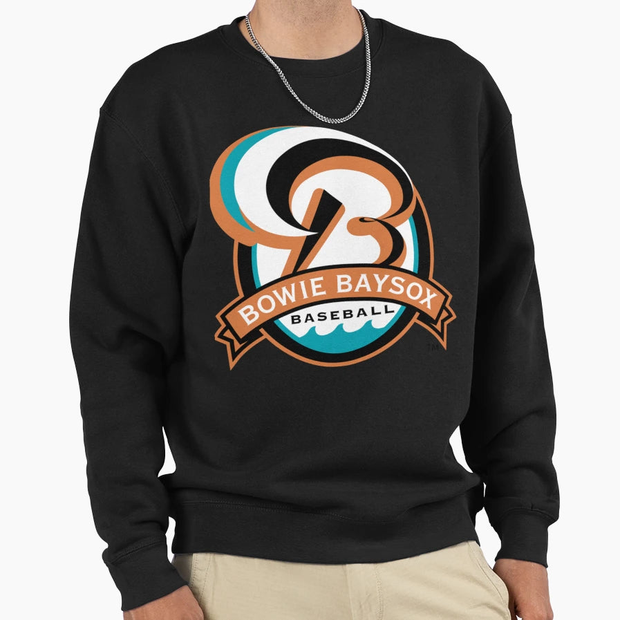 Bowie Baysox Logo Sweatshirt - Aesthetic Graphic Men Women - T-Shirt, Sweatshirt, Hoodie