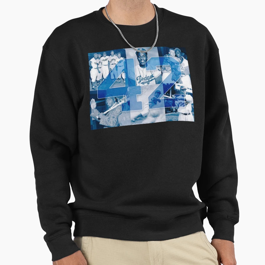 42 Jackie Robinson Sweatshirt - Unique Graphic for Adults - T-Shirt, Sweatshirt, Hoodie