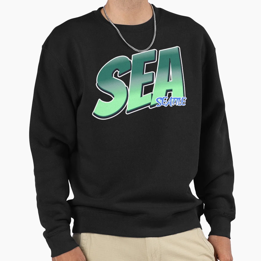 Sea Seattle Iata Airport Code Sweatshirt - Casual Everyday Wear Men Women - T-Shirt, Sweatshirt, Hoodie