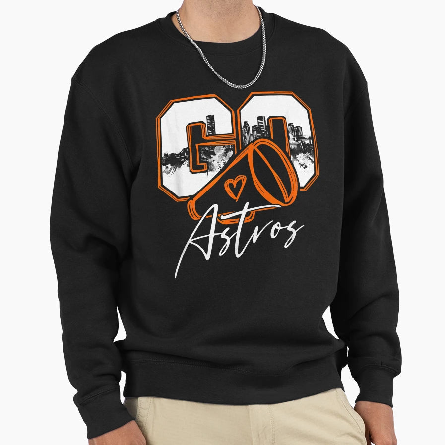 Go Cheer Astros Name Athletic Sports Gift T-Shirt - Trendy Graphic Unisex - T-Shirt, Sweatshirt, Hoodie