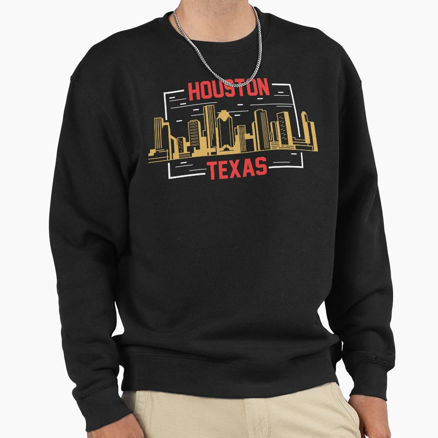 Houston Houston Texas Dallas Austin Sweatshirt - Trendy Graphic Unisex - T-Shirt, Sweatshirt, Hoodie