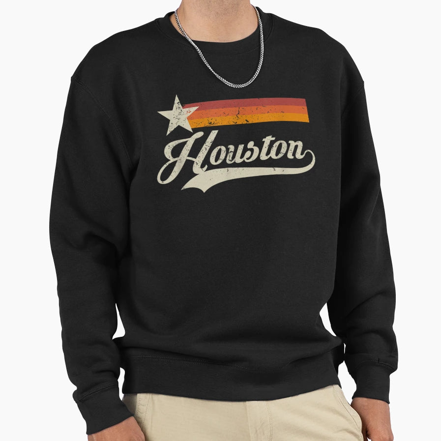 Houston Texas Houston Baseball Sweatshirt - Casual Everyday Wear Men Women - T-Shirt, Sweatshirt, Hoodie