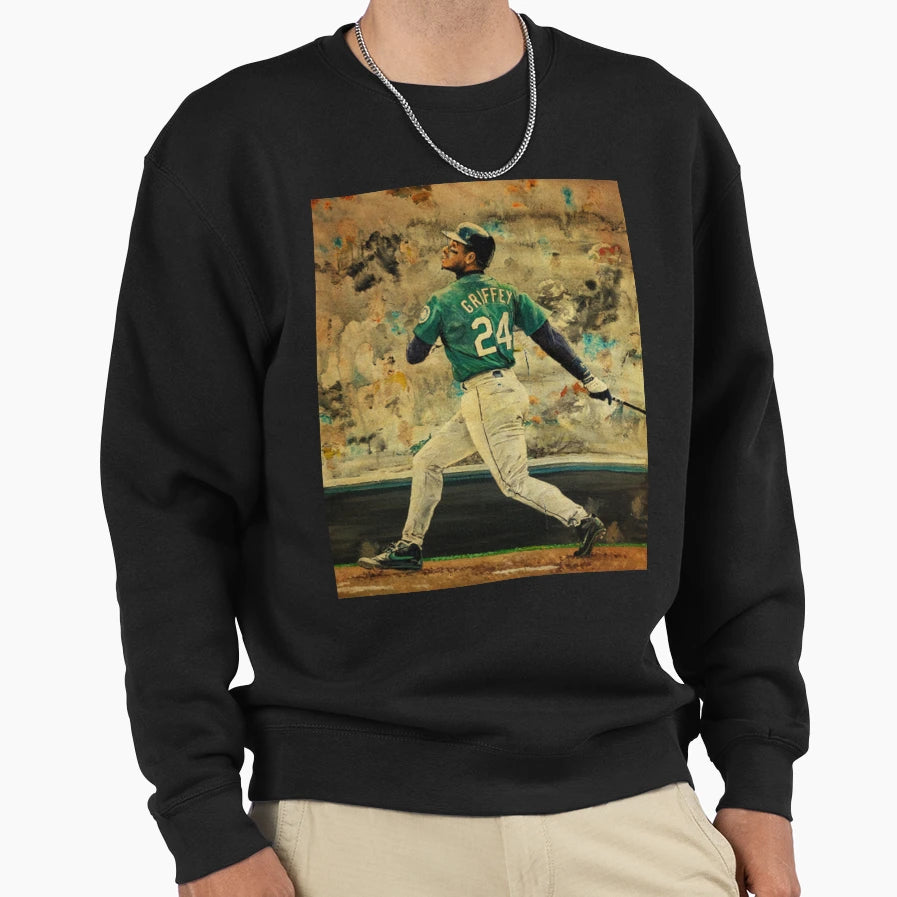 Ken Griffey Jr Retrocolor Sweatshirt - Fun Novelty Design Men Women - T-Shirt, Sweatshirt, Hoodie