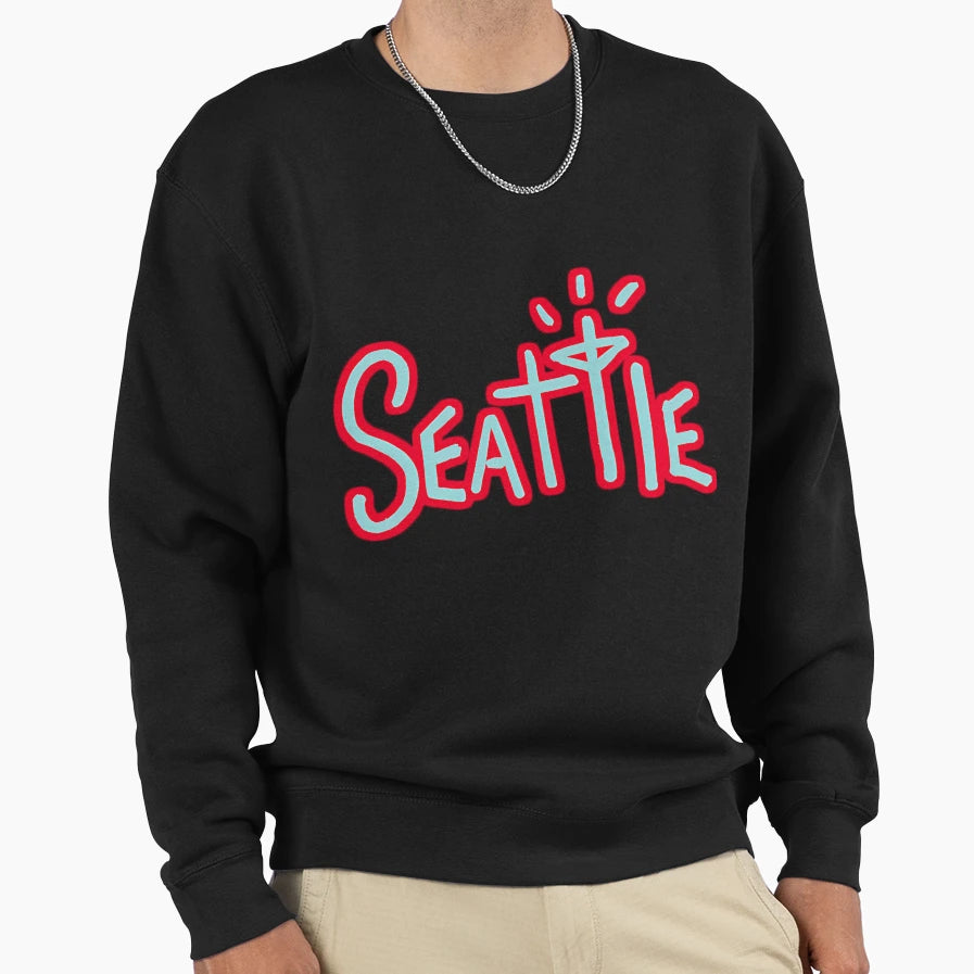 Seattle Hockey Sweatshirt - Minimalist Print Unisex - T-Shirt, Sweatshirt, Hoodie